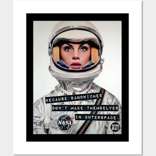 female astronaut Posters and Art